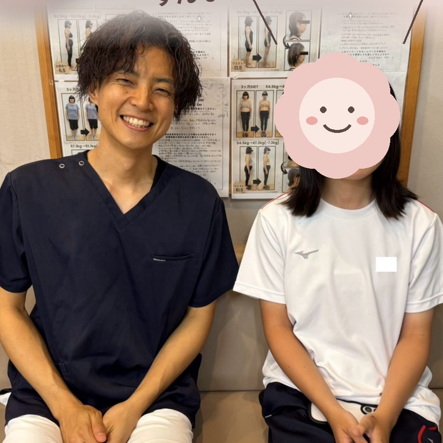 施術2回目から朝から登校できるようになった高校生と院長